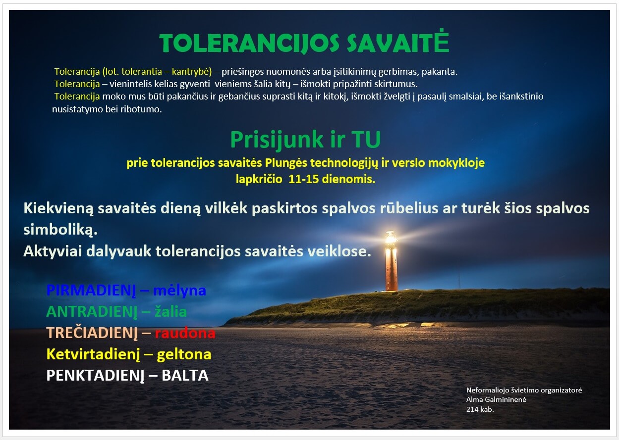 Tolerancijos savaite content